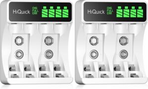 HiQuick Akkuladegerät mit LCD-Disp...