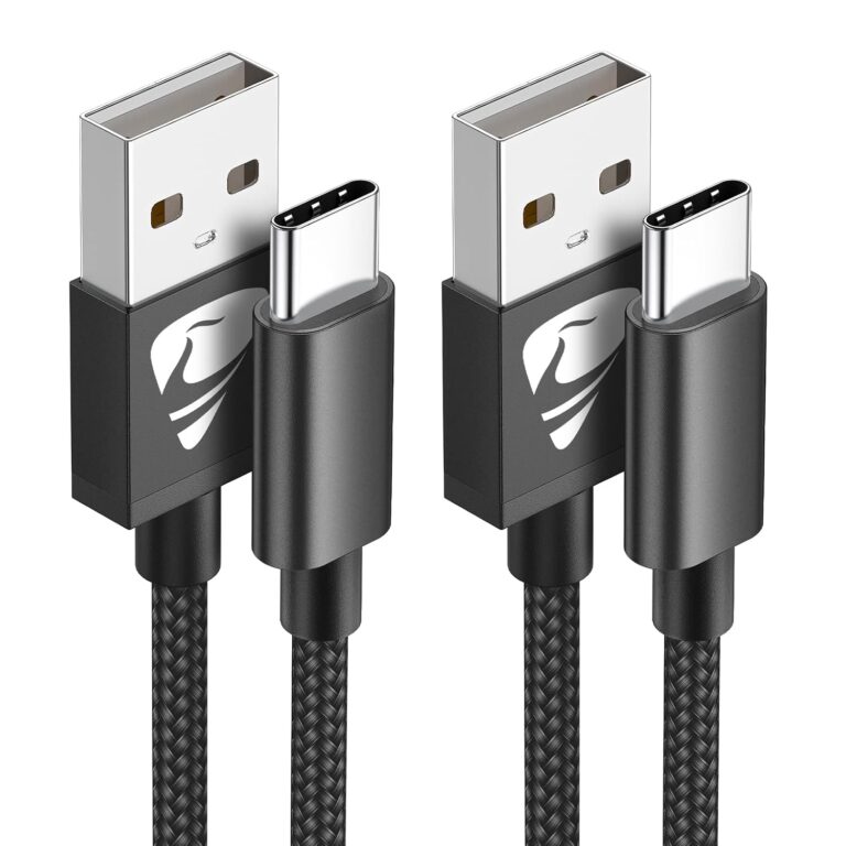 USB C Kabel, (2 Stück 2m) 3,1A Ladekabel USB C Nylon Typ C Schnellladekabel USB auf USB C Kabel für Samsung Galaxy S25 S24 S23 S22 Ultra S9 S8 A55 A54 A52 A51, Note 10, iPhone 16 15, Huawei, Google Pixel