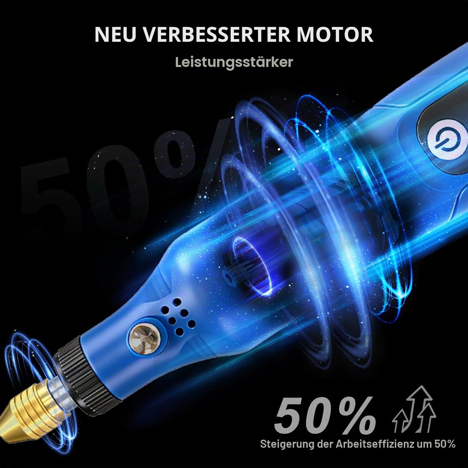 Multifunktionswerkzeug-Akku, 3,7-V-Li-Ion-Akku-Multitool-Kit, Schleifmaschine mit 72 Zubehörteilen, elektrische Rotation, 16.000 U/min Geschwindigkeit DIY-Schleifmaschine zum Polieren und Reinigen – Bild 3