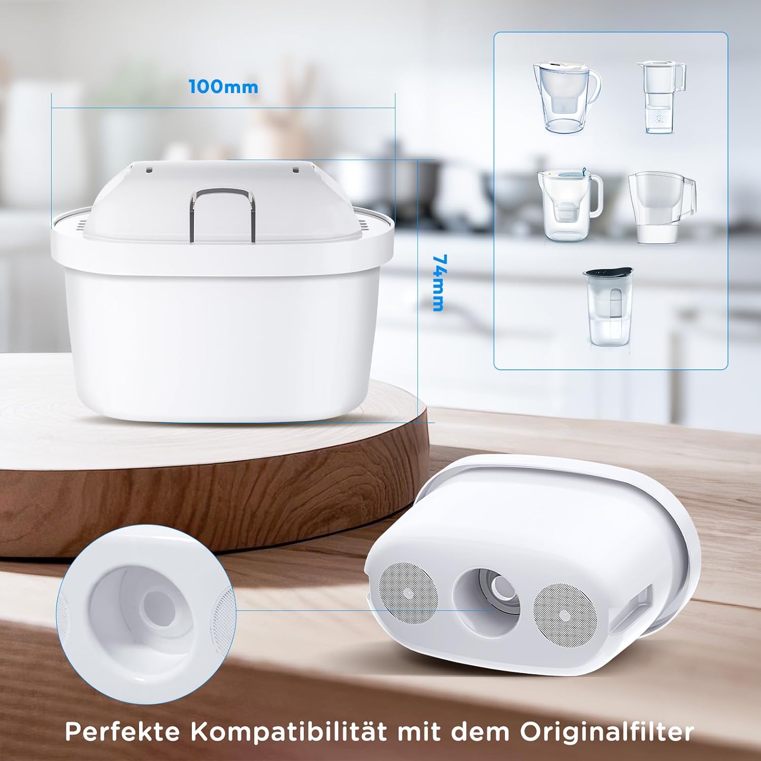 Ersatz für Wasserfilterkartusche, kompatibel mit Brita Maxtra +, Maxtra Plus, Style, Marella, Elemaris (12) – Bild 9