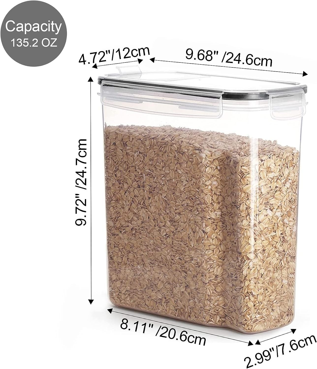 Vtopmart Vorratsdosen-Set, BPA-frei, Vorratsdosen aus Kunststoff, luftdicht – Bild 2