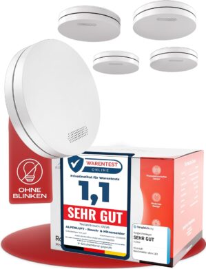 ALPENLUFT Rauchmelder 10 Jahresbatt...