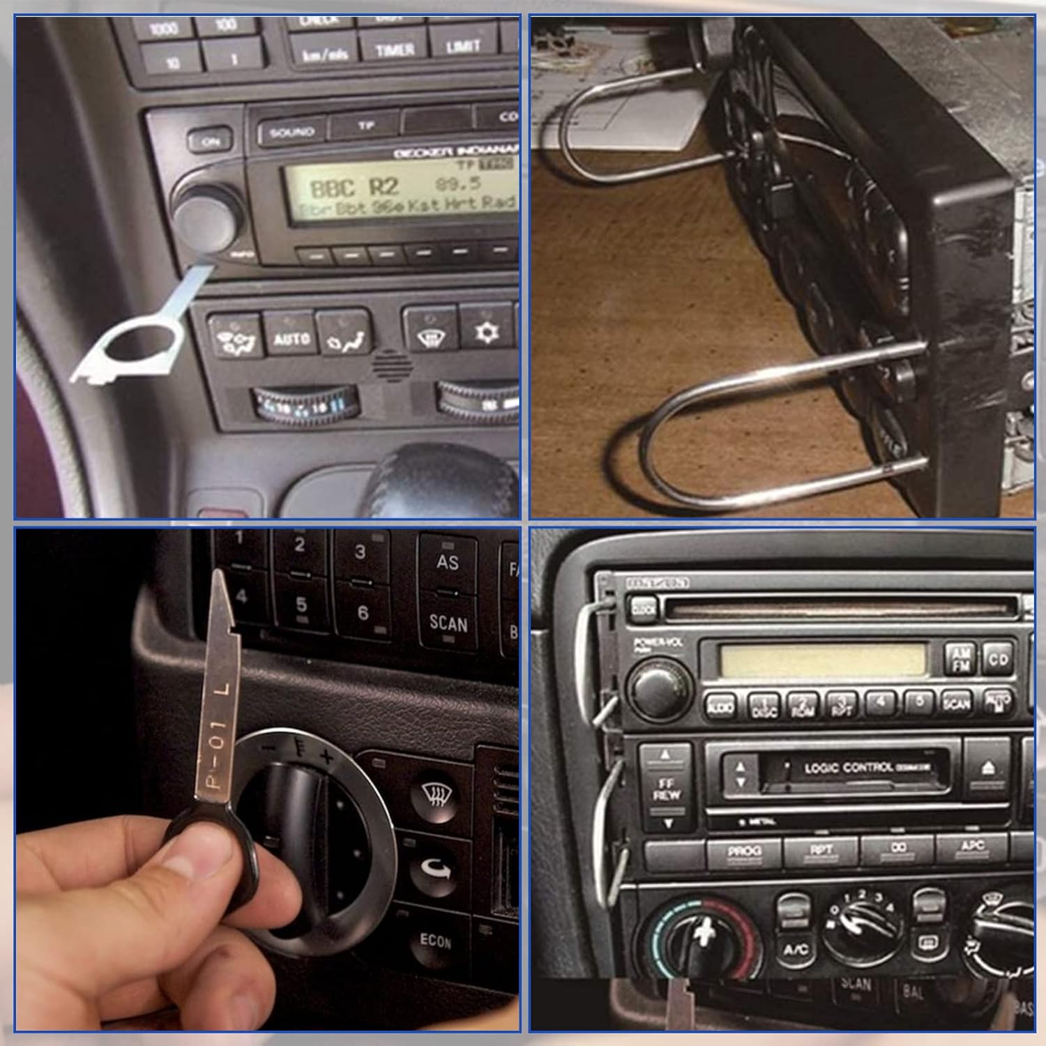 Xastro Radio-Entfernungswerkzeug, 20-teiliges Universal-Autoradio-Entfernungswerkzeug für Radio, Navi, IRelease-Werkzeug, Demontage der Radiohalterung, Auto-Werkzeug – Bild 6