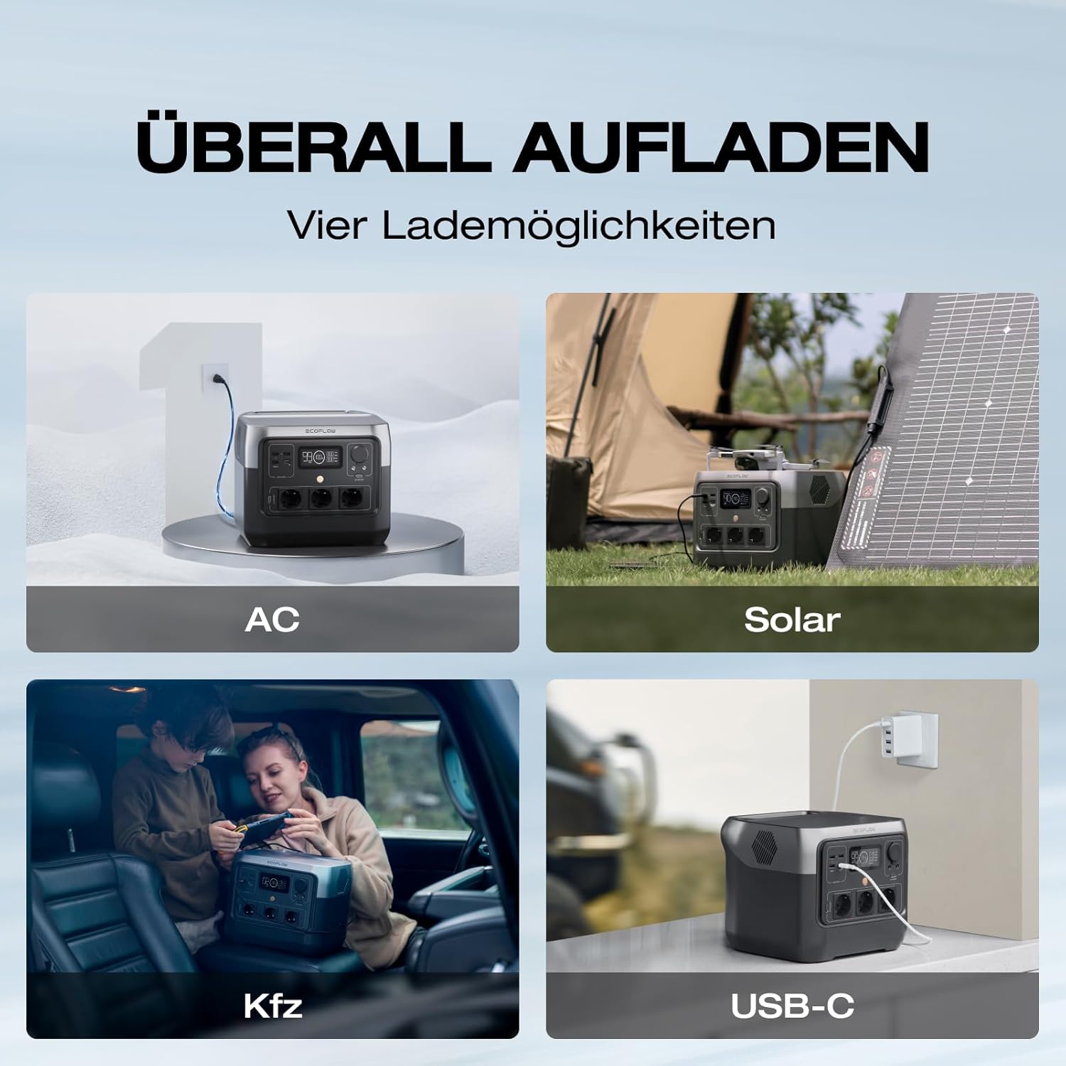 EF ECOFLOW RIVER 2 Pro Portable Powerstation, 768 Wh Solargenerator mit LiFeP04, Schnellladung in 70 Minuten, für Camping/Wohnmobil, kleine Verpackungsmängel, Produkt unbenutzt (generalüberholt) – Bild 6