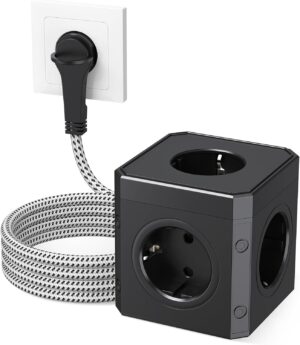 HITRENDS Steckdosenwürfel mit Flac...