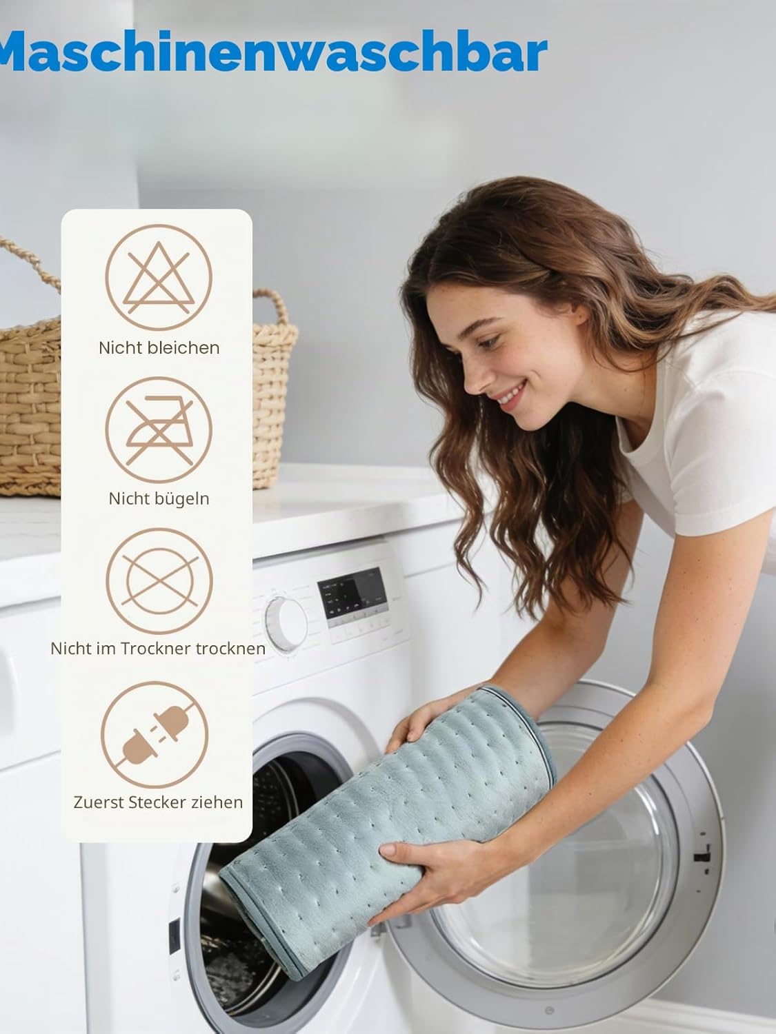 Heat Belt Back Elektrisches Heizkissen mit verstellbarem Taillengürtel für Männer und Frauen – Bild 6