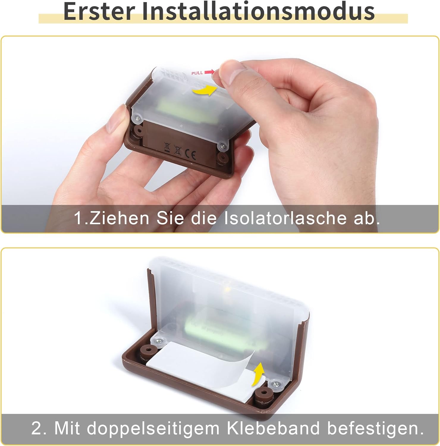 Solpex Solarleuchten, wasserdichte LED-Beleuchtung für Außentreppen, Stufen, Zaun, Hof, Terrasse, Dachrinne, Weg, Dekoration, 12 Stück, warmweißes Licht – Bild 4