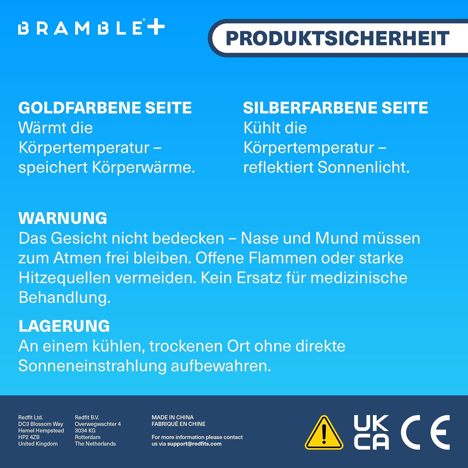 Bramble Notfall-Rettungsdecken, multifunktionale Survival-Hitzefolien-Schutz-Schutzdecken (10 Stück) – Bild 7