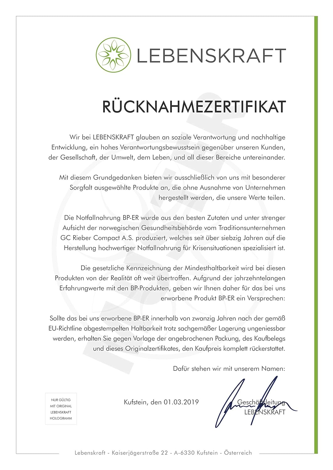 BP ER Elite Emergency Food 500g Einheit, Langzeitnahrung für Outdoor, Camping, Survivalnahrung in Krisensituationen (BPA-frei und Produkt hermetisch versiegelt) – Bild 5