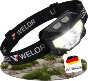 WELOR LED wiederaufladbare Stirnlam...