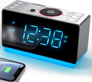 iTOMA Radiowecker mit kabellosem Bl...