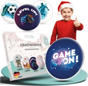 KIDVERSE Kinder Handwärmer 4er Set...