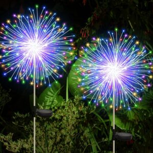 CNMTCCO 2 Stück Solar Feuerwerk Ga...