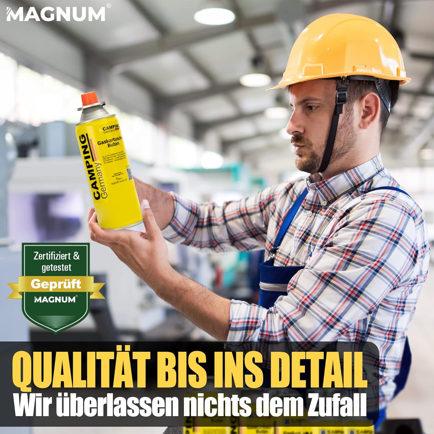 Magnum® 12 x Gaskartuschen 227 g (Hergestellt in Europa) (MSF-1a-Ventil) | Butangaskartusche, Campingkocher, Gasherd, Grill, Gasheizung, Unkrautbrenner, 227 g, Bajonettkartusche – Bild 3