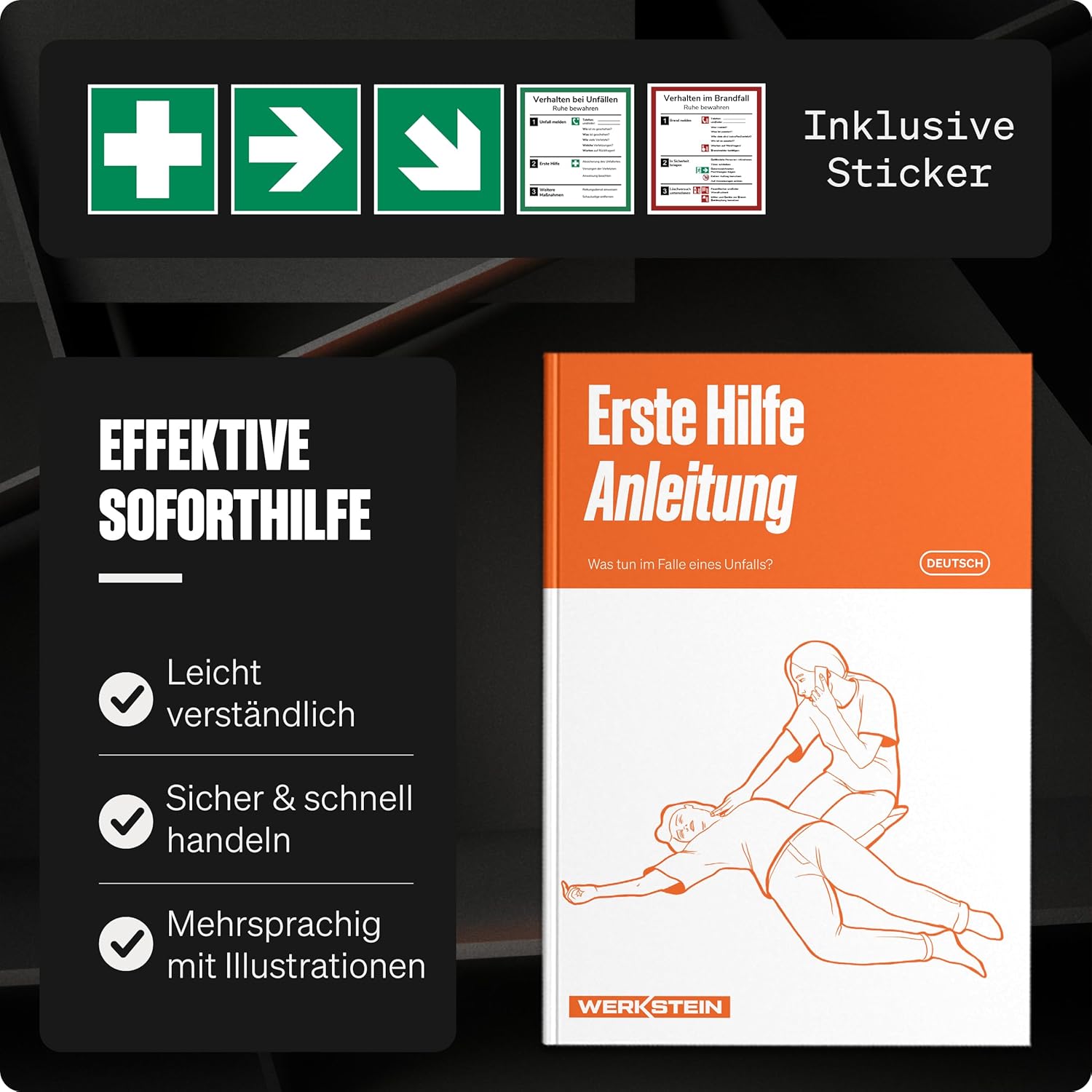 2 x Erste-Hilfe-Koffer mit Inhalt nach DIN 13157:2021, inkl. praktischer Wandhalterung, 5 x Aufkleber und Siegel, Erste-Hilfe-Koffer für Gewerbe, Einrichtung und Zuhause | Erste-Hilfe-Set inklusive praktischer Wandhalterung, 5 x Aufkleber und Siegel – Bild 3