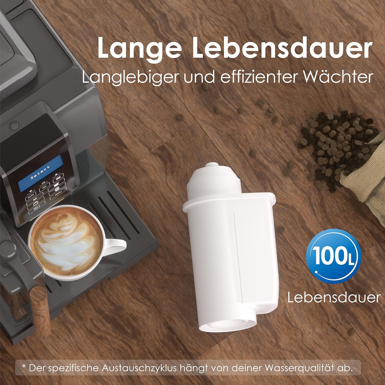 Waterdrop TZ70003 Wasserfilter für Siemens® Kaffeevollautomat EQ6 EQ9 S700 EQ500 EQ-Serie, TZ70003, Brita® Intenza 575491, Bosch® TCZ7003, TCZ7033, nicht für Intenza+, TÜV SÜD zertifiziert (6) – Bild 5