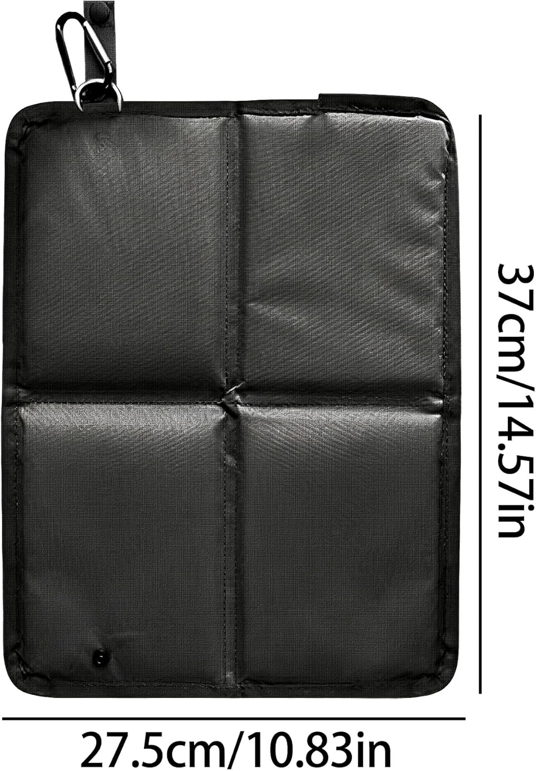 2er-Set faltbare Outdoor-Sitzkissen, wasserdicht & wärmeisolierend, ultraleicht (93 g) mit Karabiner, faltbare Sitzauflage für Wandern, Camping, Picknick, Festival, Olivgrün & Schwarz – Bild 2
