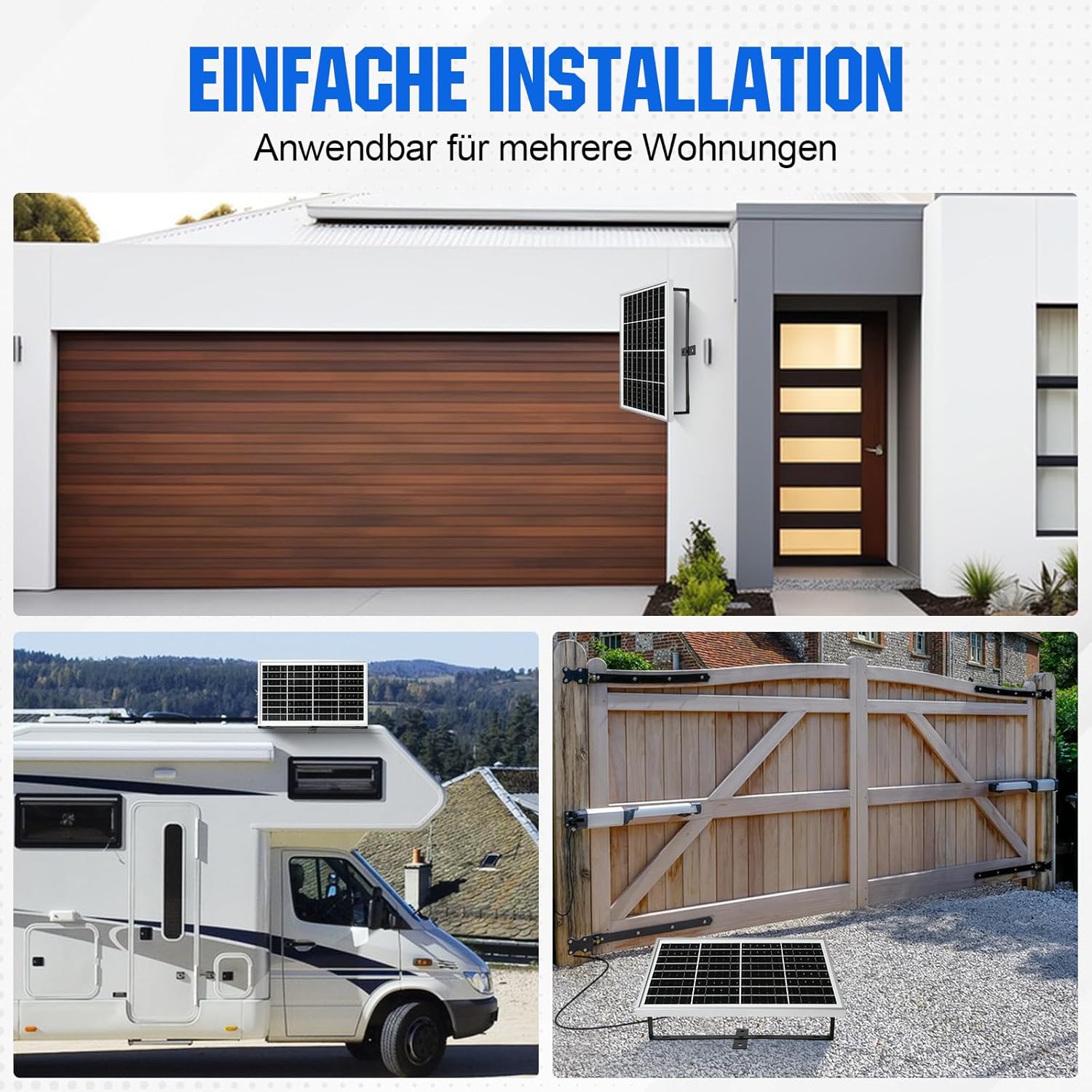 ECO-WORTHY 10 W 12 V monokristallines Solarpanel-Set, Solarladegerät für Erhaltungsladung: 10 W Solarpanel + Solarladeregler + Solarkabel für 12 V-Batterien, Wohnmobil, Wohnwagen, Elektrozaun, Boot – Bild 8