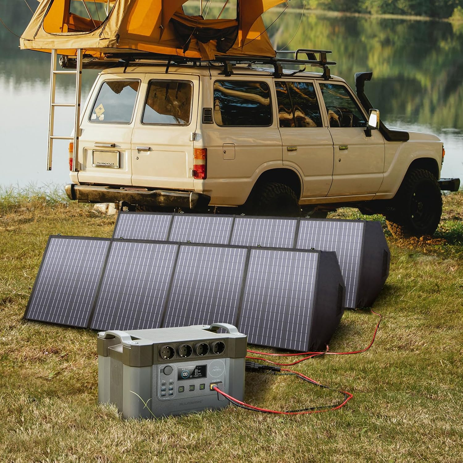 ALLPOWERS Tragbares Kraftwerk 2400 W (4000 W Surge) AC-Steckdosen 1451 Wh Akku MPPT-Solargenerator Mobiler Stromspeicher für Wohnmobil Camping DIY Notstromgenerator Wohnmobil Zuhause Notfall – Bild 8