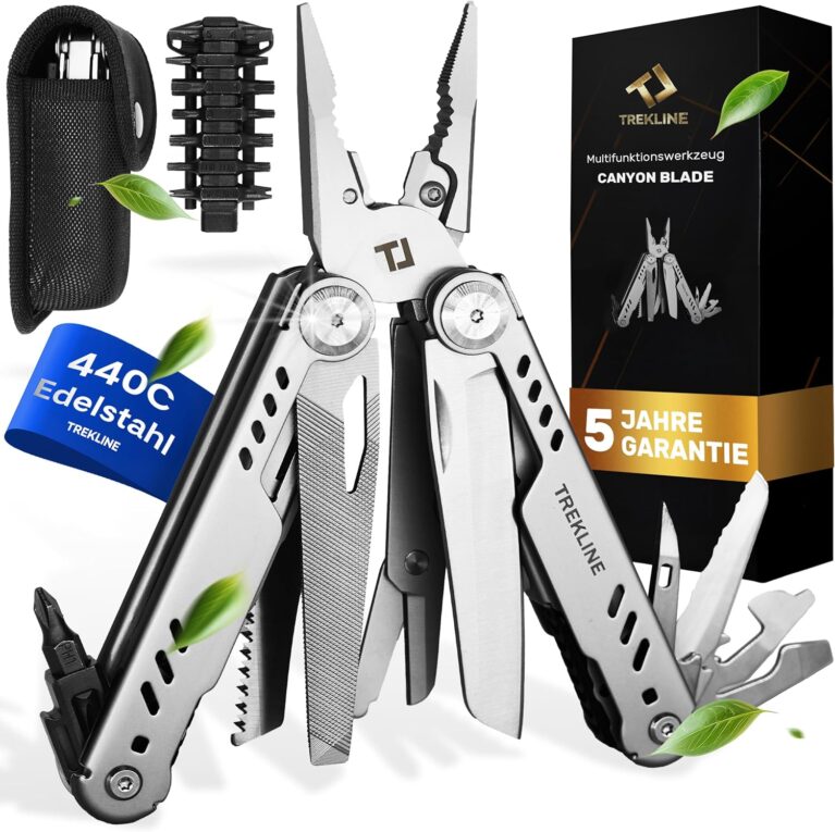 Multitool (Edelstahl 440C) Outdoor Camping Survival Multitool Werkzeugmesser, Survivalmesser, Taschenmesser, Multifunktionswerkzeug, Multitool, Multifunktionsmesser (Canyon Blade)