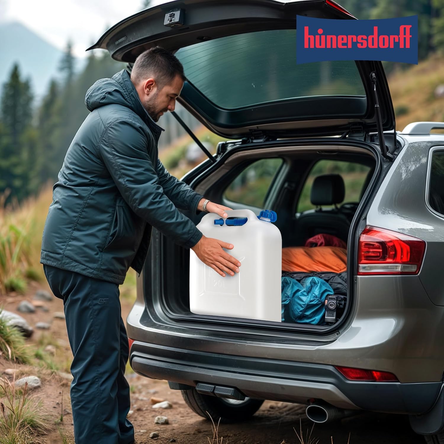 Hünersdorff Wasserbehälter Eco 22 Bin aus hochdichtem Polyethylen, 1 Stück, natur, 817600 – Bild 9
