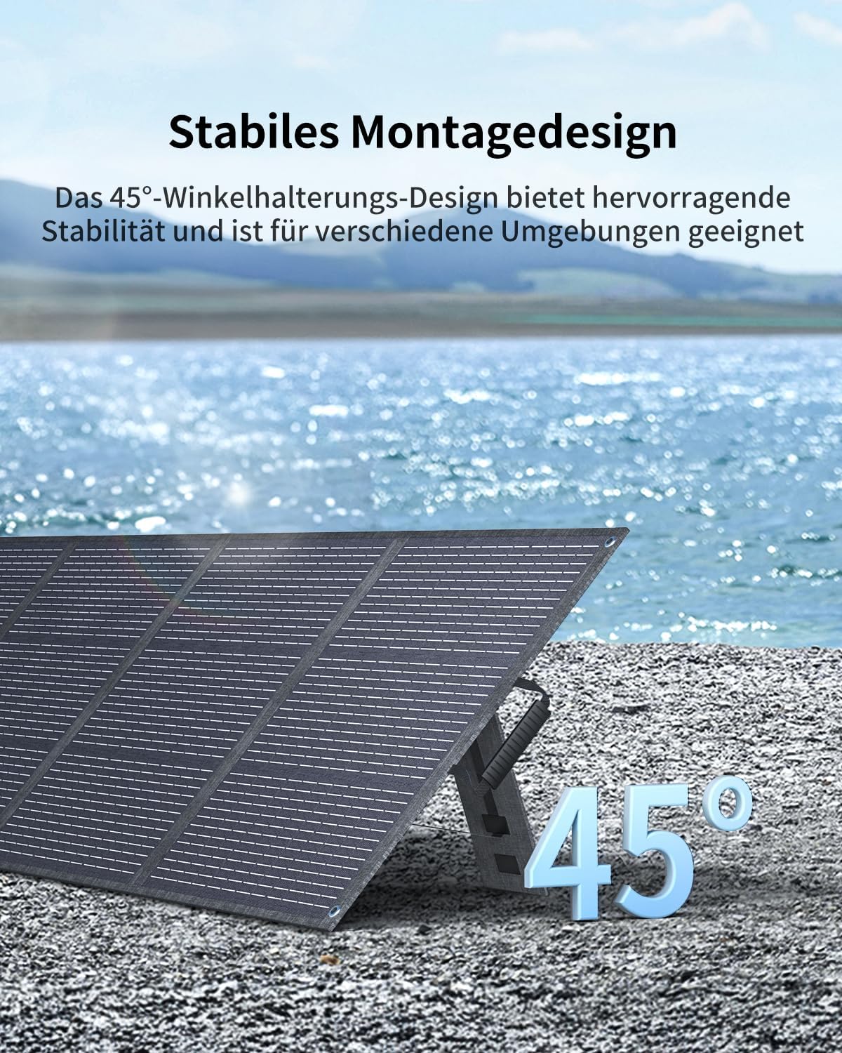 ABOK Asp200 200 W faltbares Solarpanel für Kraftwerk, Camping und Wohnmobil | Tragbares Solarpanel für Solargenerator, Notstromversorgung im Freien, ideal für Camping, Wohnmobil, Garten und netzunabhängige Stromversorgung – Bild 3