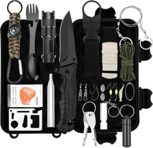 Survival Kit 25 in 1, Professionell...