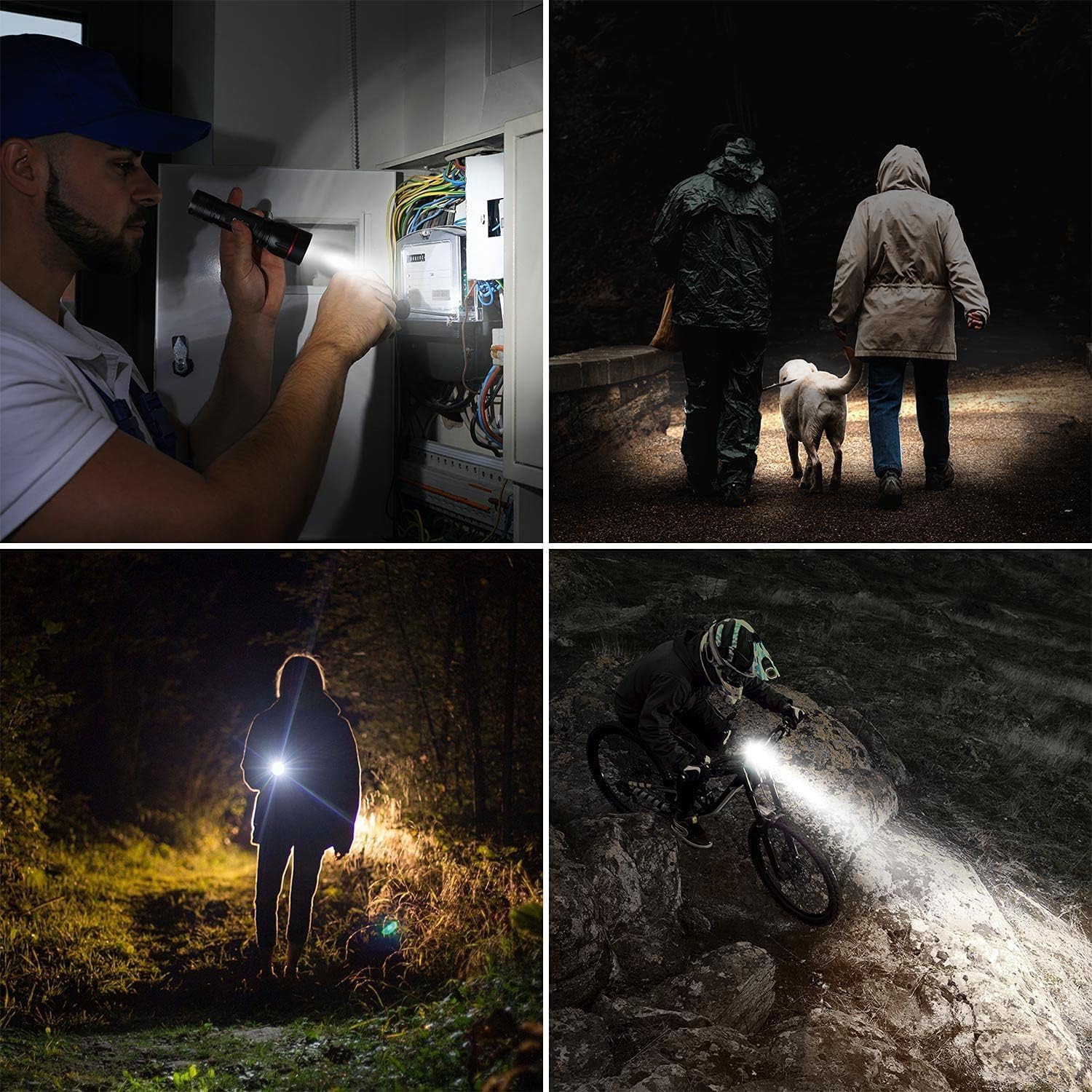 Lepro LED-Taschenlampe, LE2000, extrem helle kleine Taschenlampen, batteriebetrieben mit 5 Modi, zoombare Camping-Handlampe, wasserdicht, praktische Taschenlampe für draußen, Wandern, Angeln, Hundespaziergang | Extrem helle Mini-Taschenlampen (keine Batterien im Lieferumfang enthalten), wasserdichte Taschenlampe für Outdoor, Wandern, Geschenk, Notfall – Bild 8