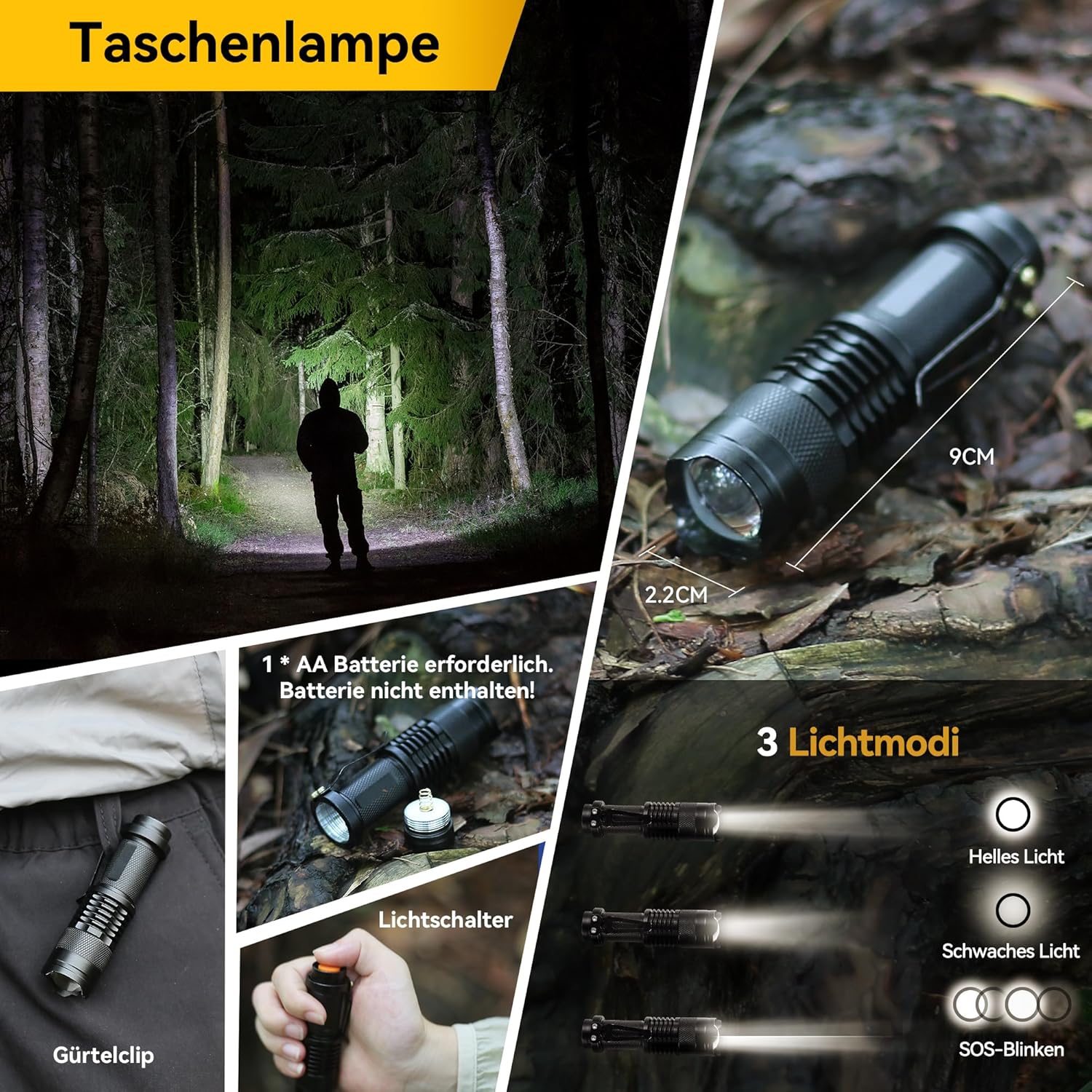 14-in-1-Überlebensset, Mehrzweck-Überlebensset, Erste-Hilfe-Set für Outdoor-Sport, Camping, Bergsteigen, Feuerstein/Wärmedecke/Pfeife – Bild 4