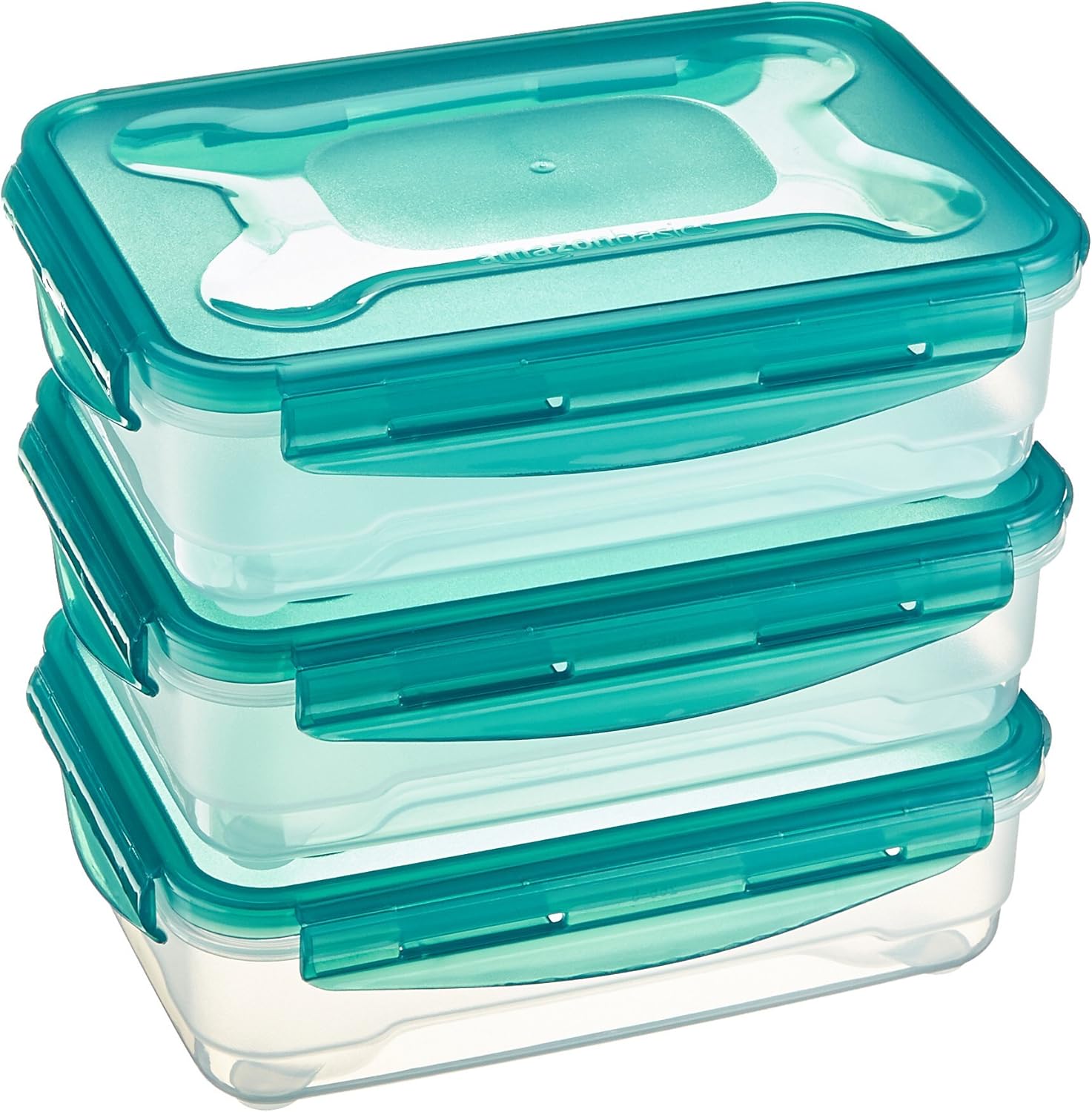 AmazonBasics – Frischhaltedosen-Set, luftdicht, 3-teiliges Set (3 x 1,2 l)