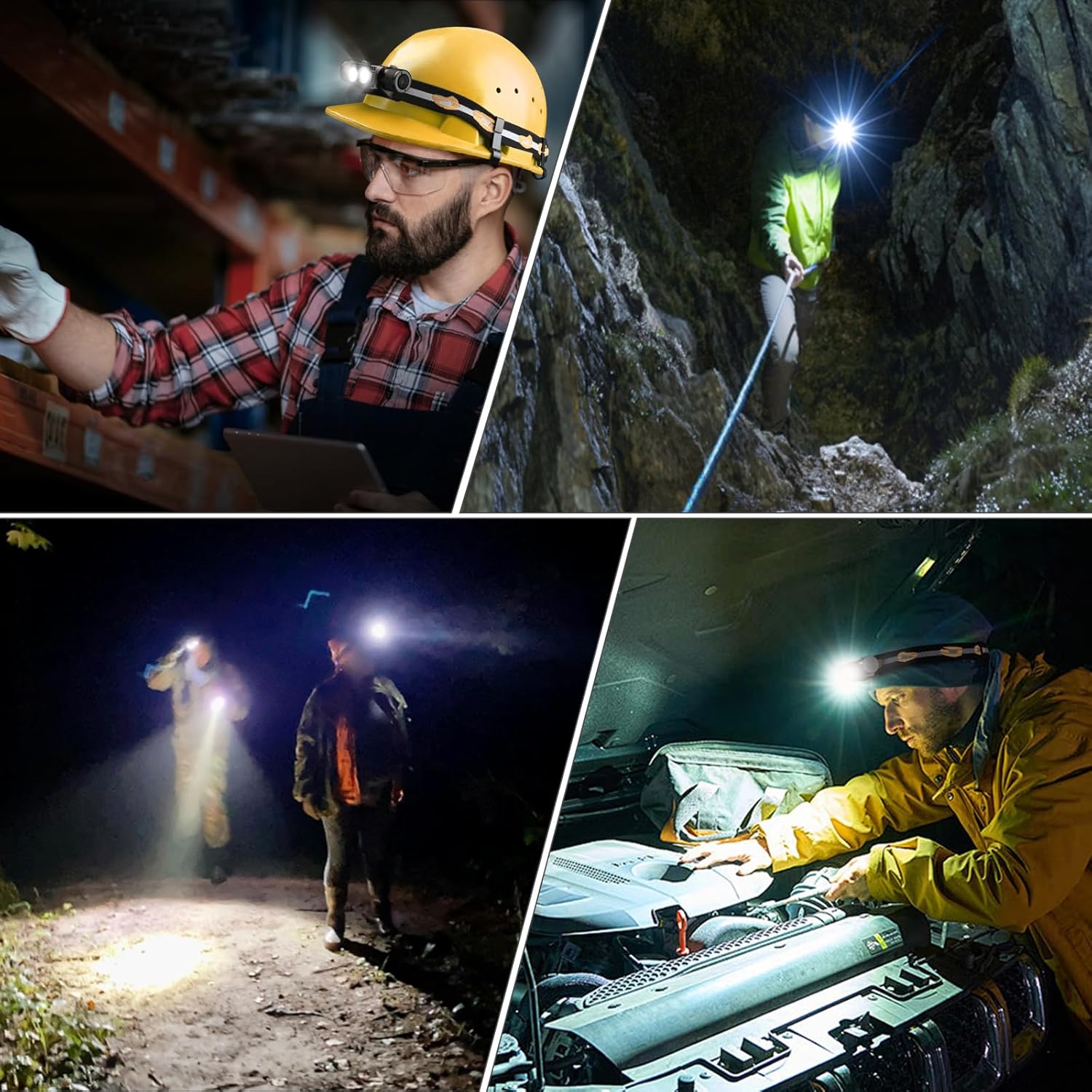 Sofirn H25S 1200LM Stirnlampe LED wiederaufladbar über USB-C, superhelle Stirnlampe mit 5 Modi, leicht und IPX6 wasserdicht für Arbeit, Wandern, Outdoor – Bild 7
