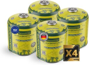 Campingman 4 x Gaskartusche 450 g, ...