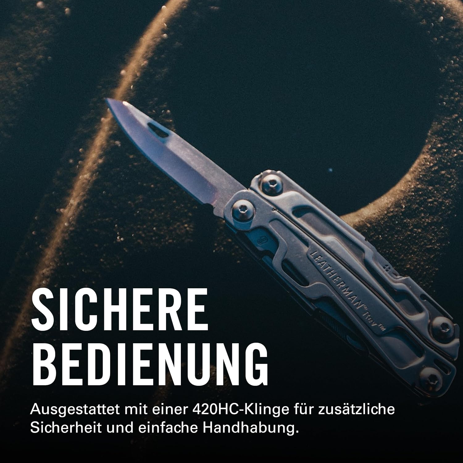 LEATHERMAN Rev, Kompaktes Multitool mit Paketöffner und Schraubendreher, Silber, LT175 – Bild 3