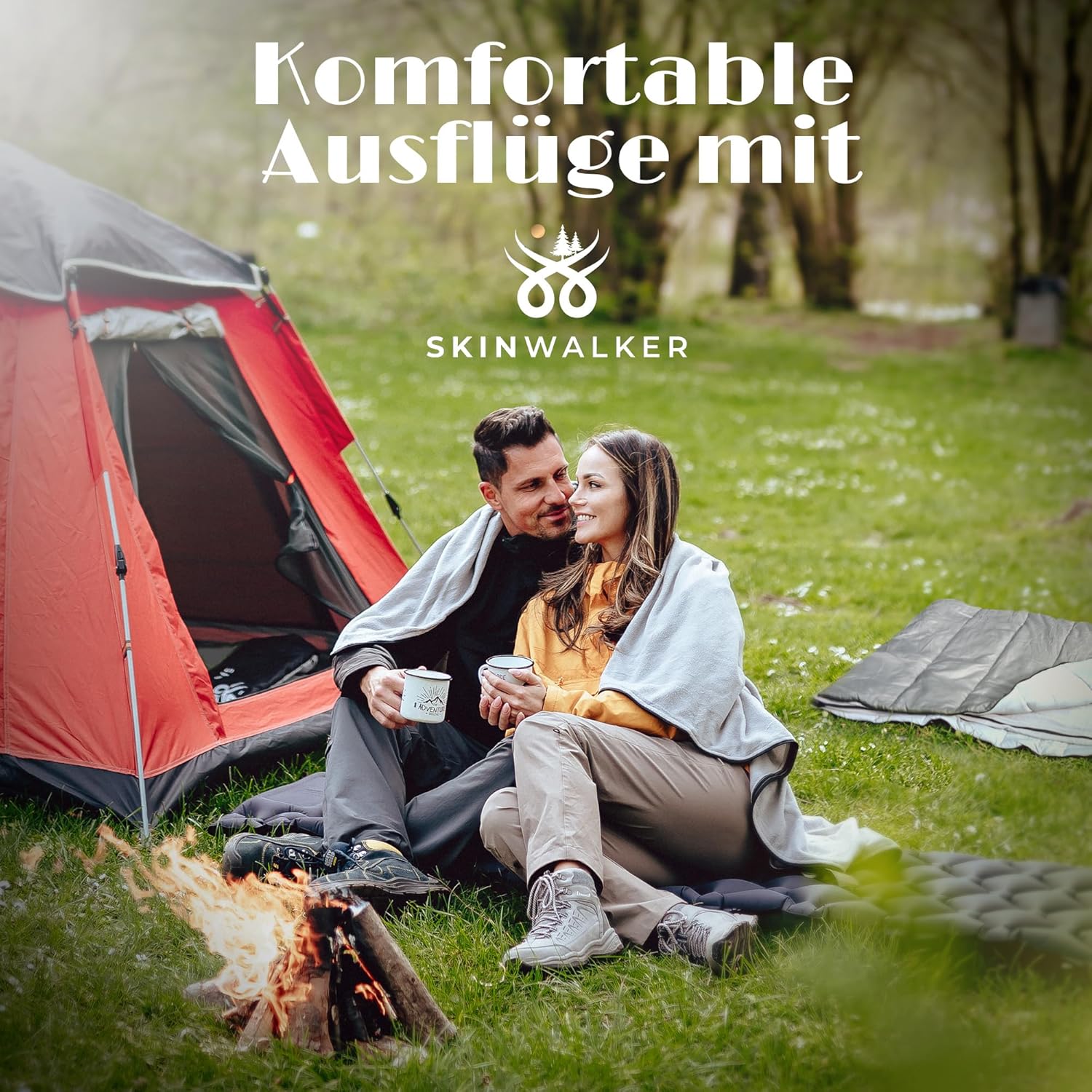 SKINWALKER Schlafsack Winter Outdoor bis -15°C mit abnehmbarer Fleecedecke Winterschlafsack für Erwachsene 3-4 Jahreszeiten Schlafsack & Deckenschlafsack Sommer & Winter – Bild 8