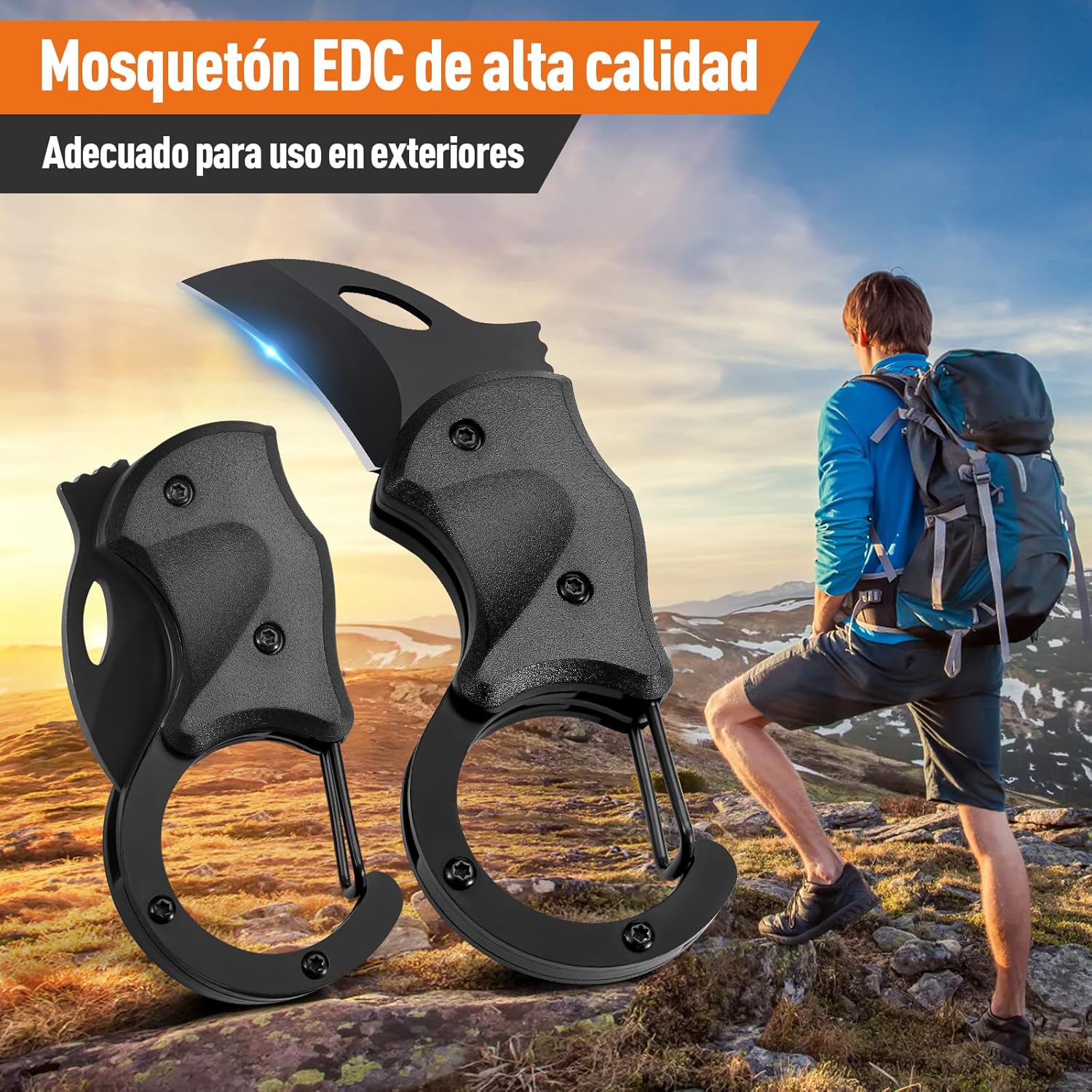 ZOOI Geschenke für Männer, Messer Outdoor Multitool Taschenmesser Klappmesser, Geburtstagsgeschenk Gadgets für Männer Geschenke, Gadgets für Männer Geschenke Jubiläumsgeschenk für Ihn – Bild 5