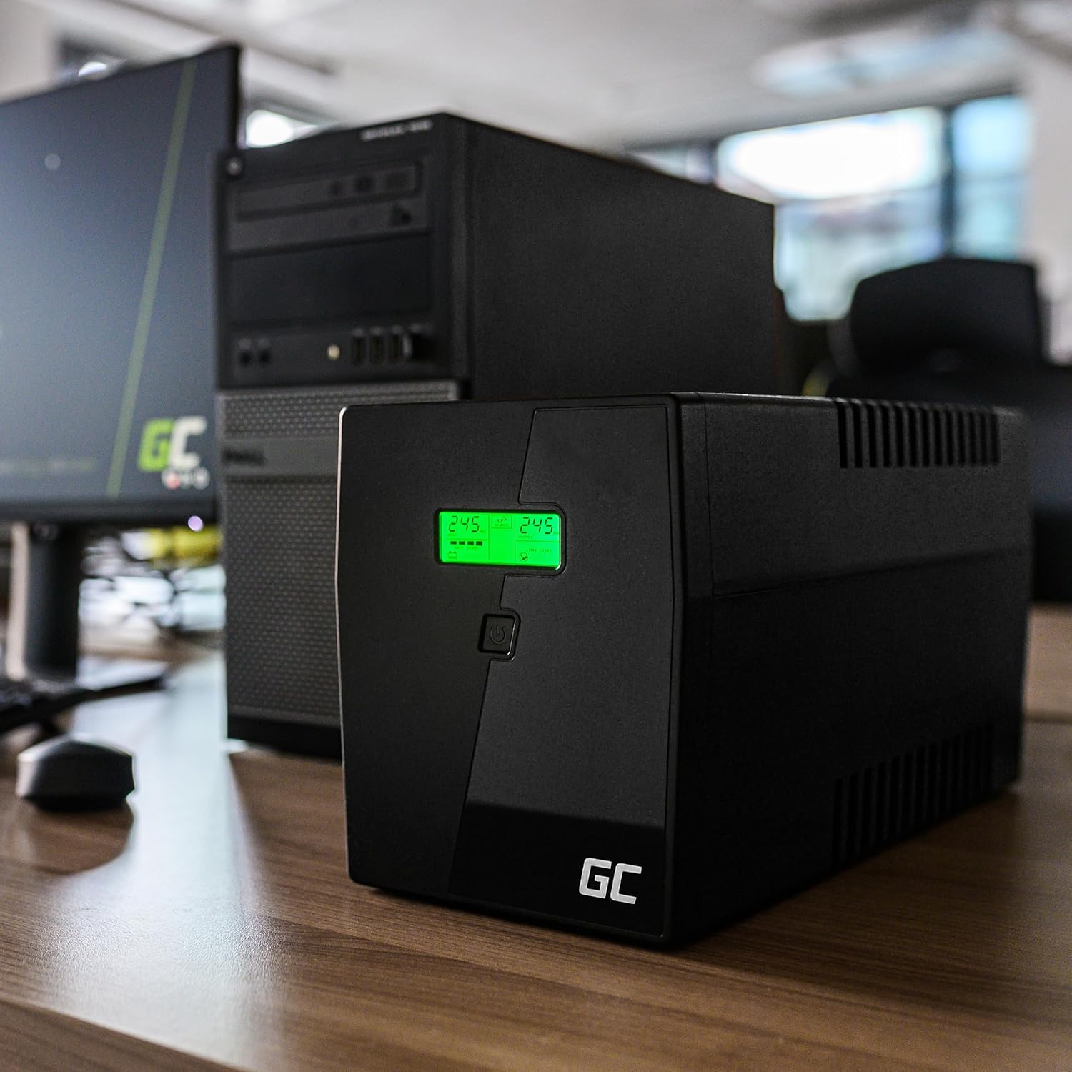 Green Cell UPS-Variante | Unterbrechungsfreie Stromversorgung mit modifizierter Sinuswelle, Überspannungsschutz, USB/RJ11 und 2 Schuko-Ausgängen – Bild 7