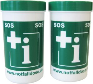 Notfallbox mit Notfallinformationsb...