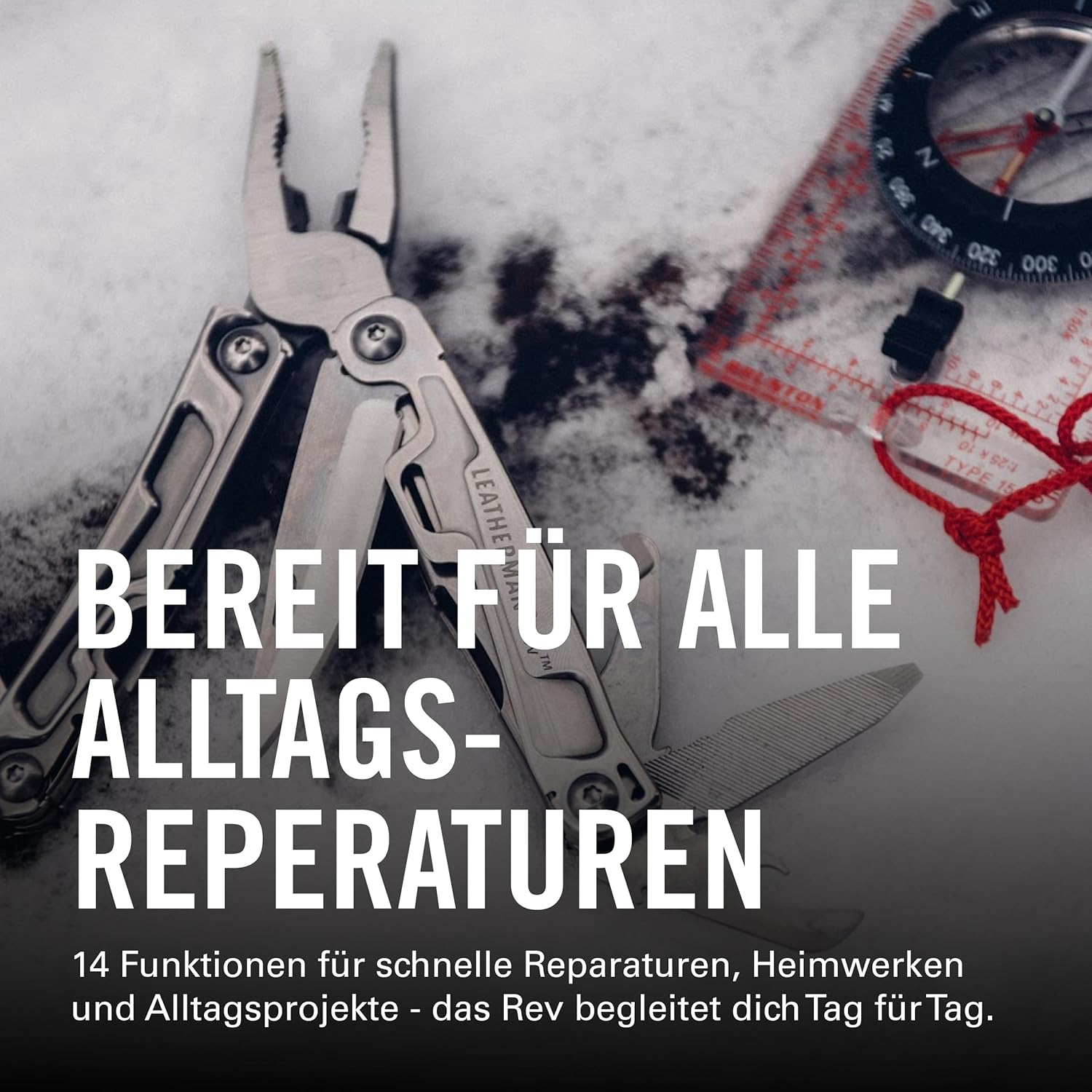 LEATHERMAN Rev, Kompaktes Multitool mit Paketöffner und Schraubendreher, Silber, LT175 – Bild 5
