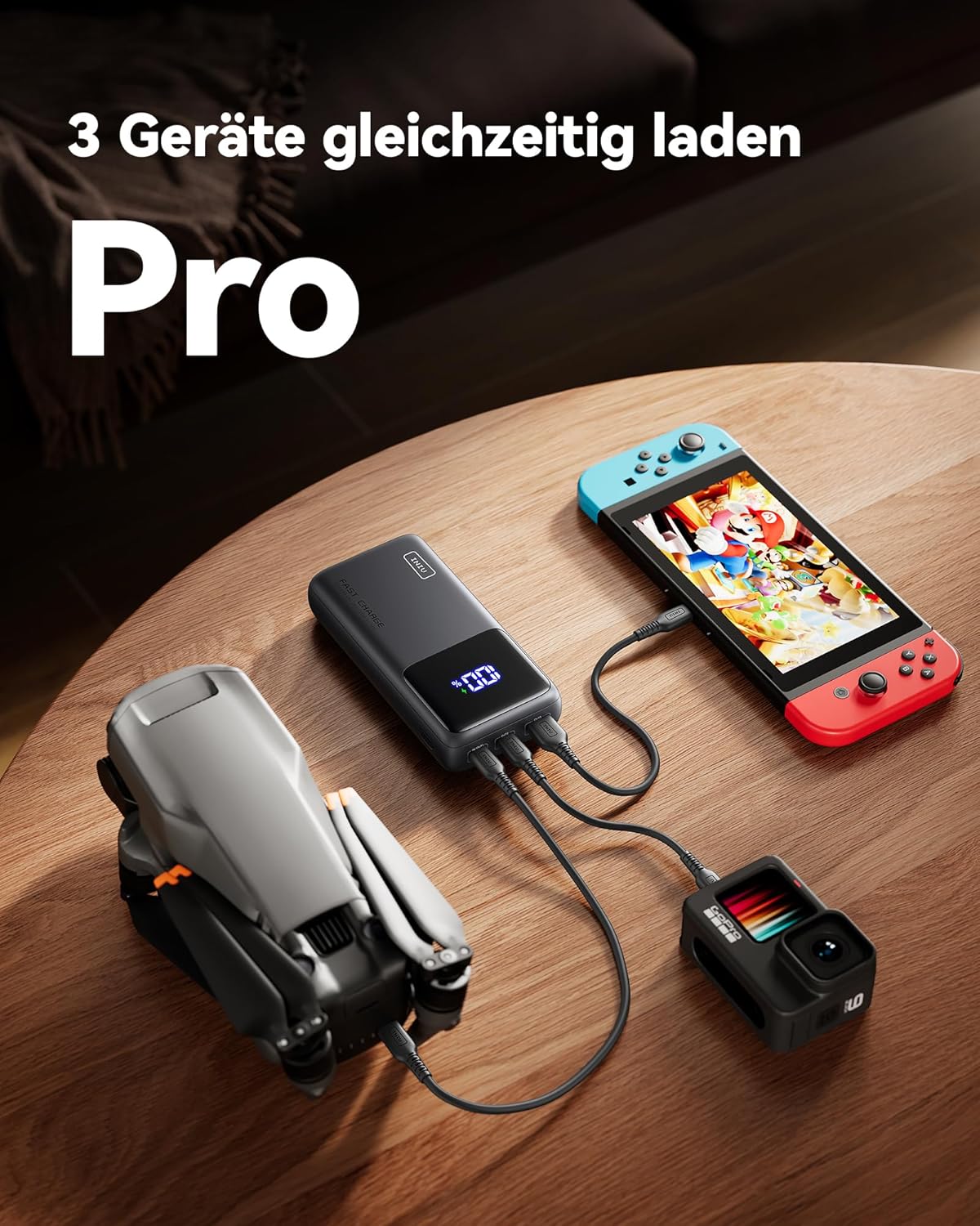 INIU Laptop Power Bank, 100 W PD3.0 25000 mAh Power Bank mit hoher Kapazität, kompakter USB-C One & Output externer Akku, kompatibel mit MacBook Pro, Steam Deck, iPhone 17 16 15 Pro, Samsung S22, iPad Pro usw. – Bild 5