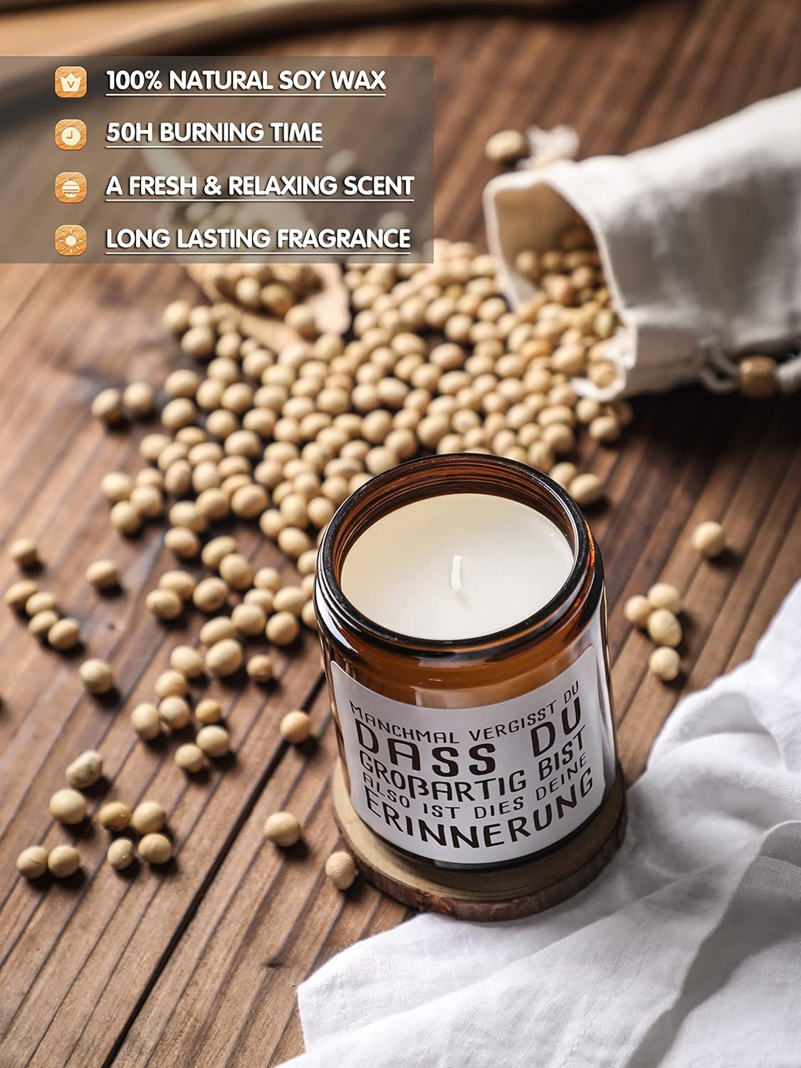 Inspirierende Geschenke für Frauen, Sojakerze mit Wertschätzungsduft, lustiges Geburtstagsgeschenk für beste Freunde, Ehefrau, Mutter, Freundin, Mitarbeiterin, Chef – Bild 3
