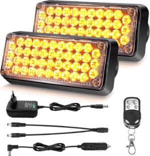 Dinfu LED-Warnleuchte, Batterie mit...