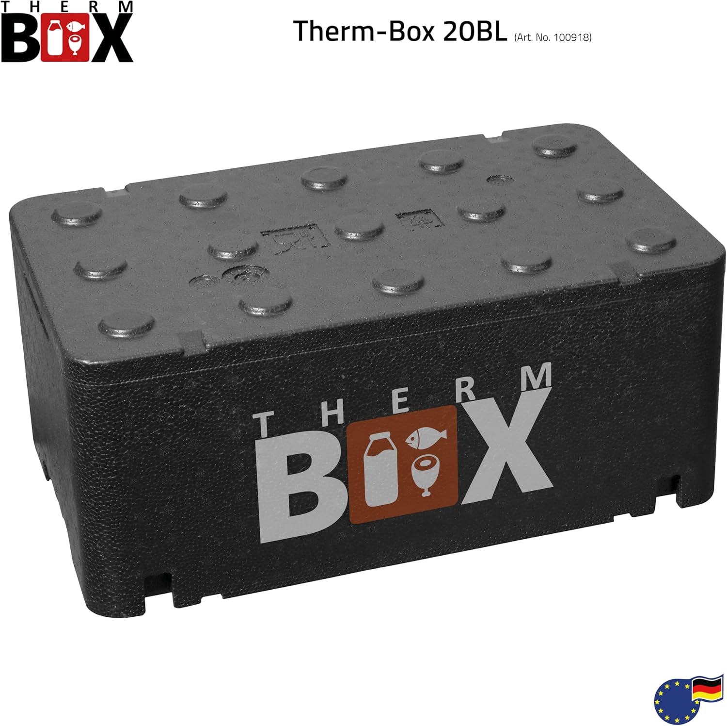 THERM BOX Profibox GN 1/1, Innenmaße: 54 x 34,5 x 24 cm, Wandstärke: 25 mm, 46 Liter Styroporboxen, Isolierbox, Thermobox, Wärmebox, große XL-Kühlbox, Thermobehälter – Bild 6