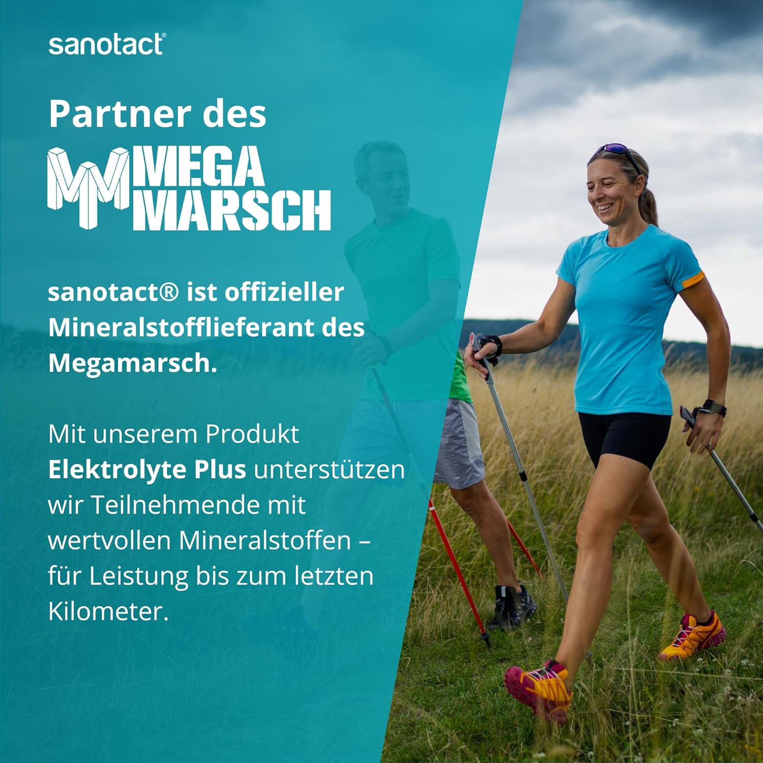 sanotact Electrolyte Plus (20 Beutel) • Elektrolytpulver für den Flüssigkeitshaushalt • Kalium & Magnesium für den Elektrolythaushalt • 100 % vegan • Erholungsgetränk • Orangengeschmack – Bild 6