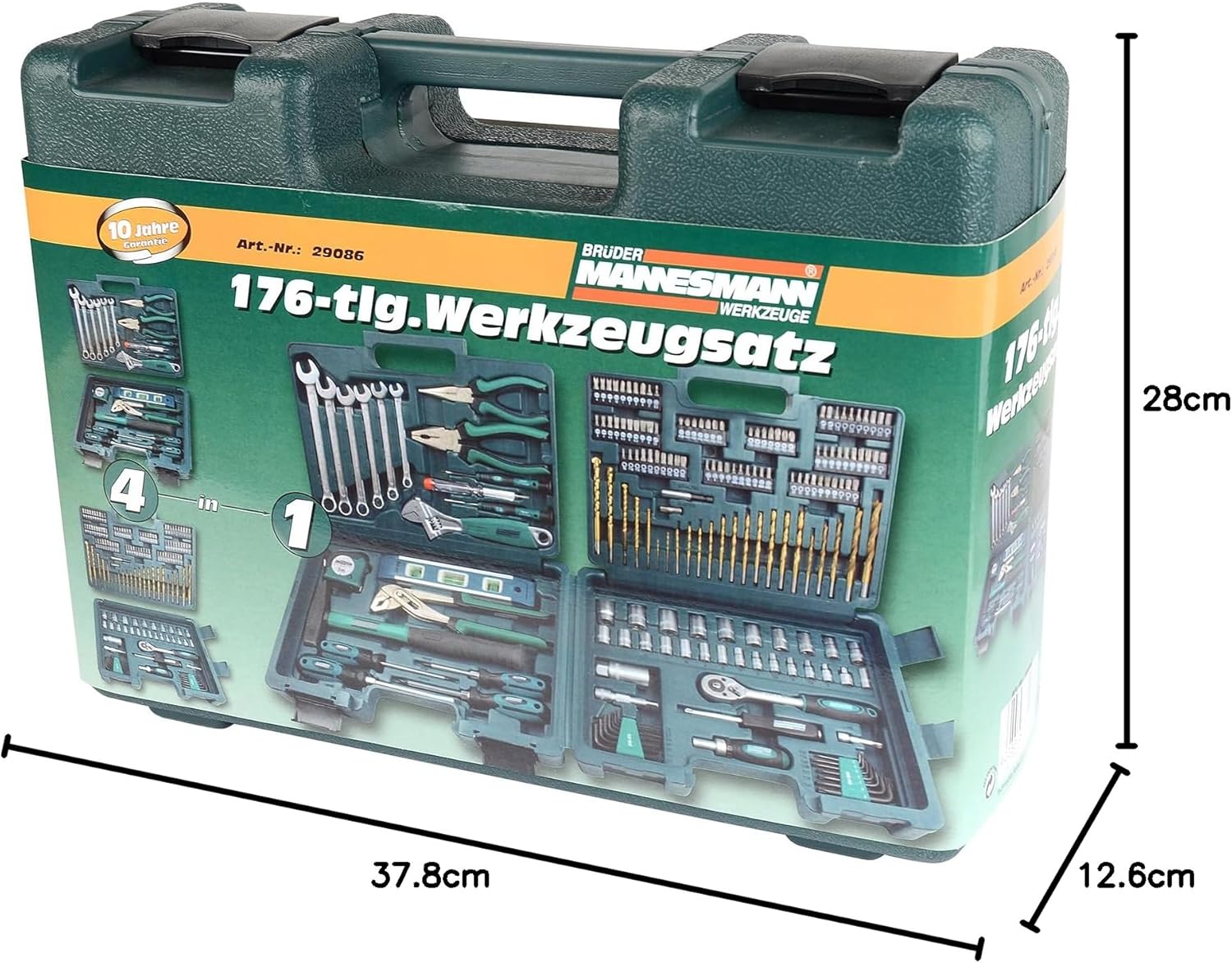 Brüder Mannesmann Tool 176-teiliges Werkzeugset, M29086 – Bild 7