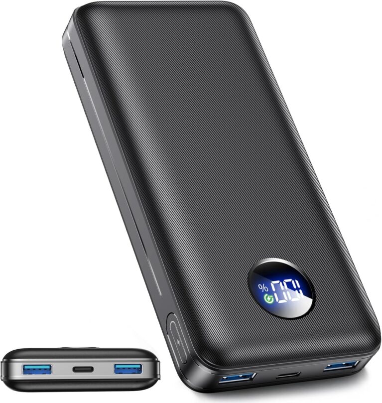 Powerbank, 26800-mAh-Powerbank, externe Handy-Akkus mit 22,5-W-Schnellladung, USB-C-Eingang und -Ausgang, PD 3.0 und QC 4.0. Kompatibel mit iPhone 17, 16, 15, 14, für Samsung Galaxy S25, Asphalt