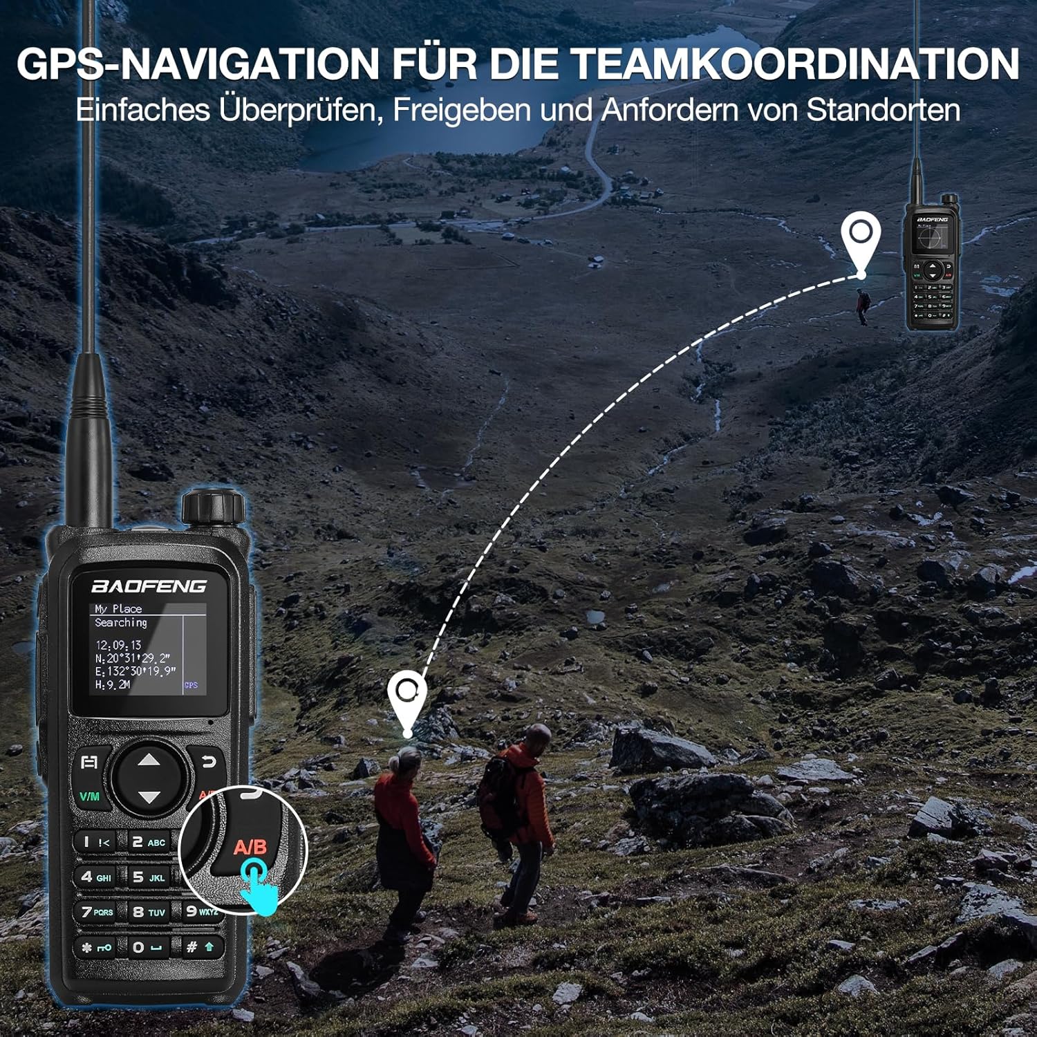 BAOFENG UV-28 Plus Amateurfunkgerät mit GPS-Navigation, APP-Programmierung, 10-W-Dualband-Funkgerät mit großer Reichweite und Frequenzkopie, 1000 Kanäle, 1,77-Zoll-Farbdisplay, 2200-mAh-Akku – Bild 3