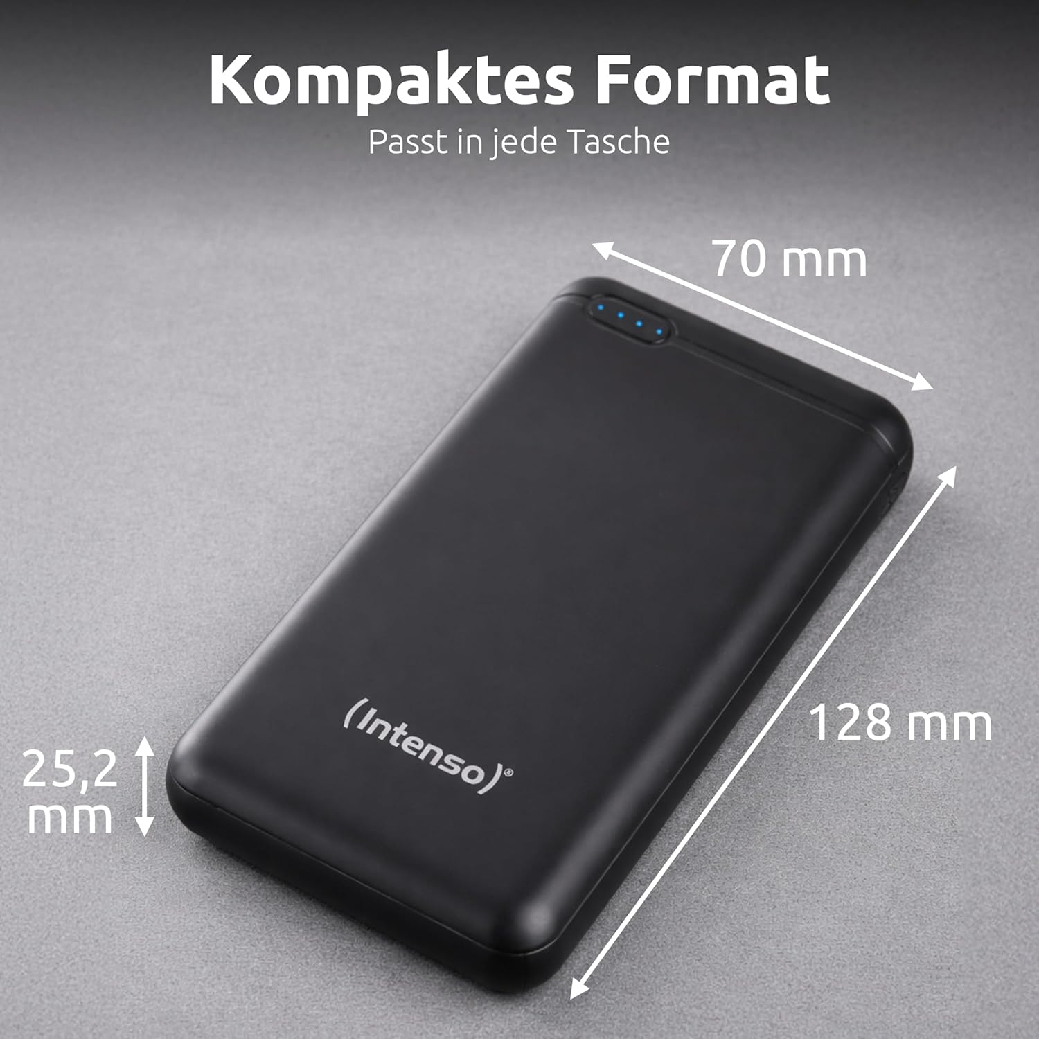Intenso 7313550 Powerbank XS 20000, tragbares Ladegerät, 20000 mAh, geeignet für Smartphone/Tablet-PC/Digitalkamera, schwarz – Bild 5