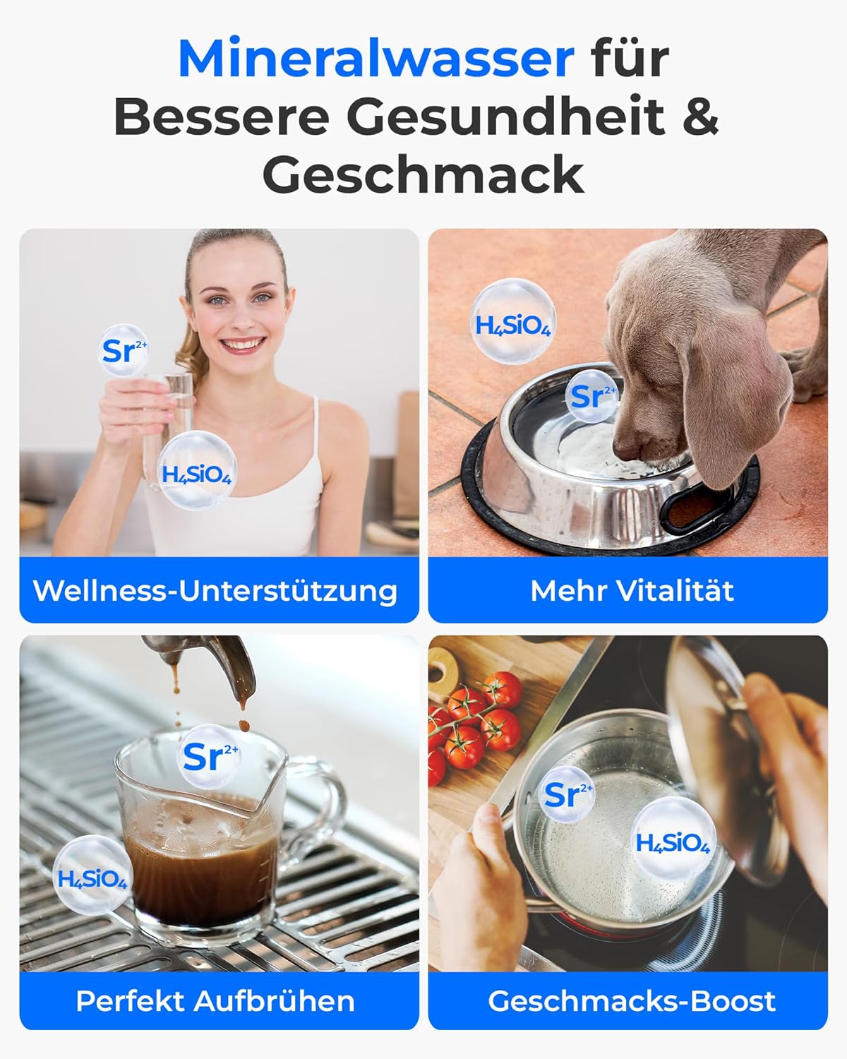 (Mineralisiertes) Waterdrop WD-A2G Arbeitsplatten-Umkehrosmosesystem, Heiß- und Kalt-RO, tragbarer Reinwassertank, flaschenloser Wasserspender, 6 Temperaturen, 3:1 Rein-/Abwasser – Bild 5