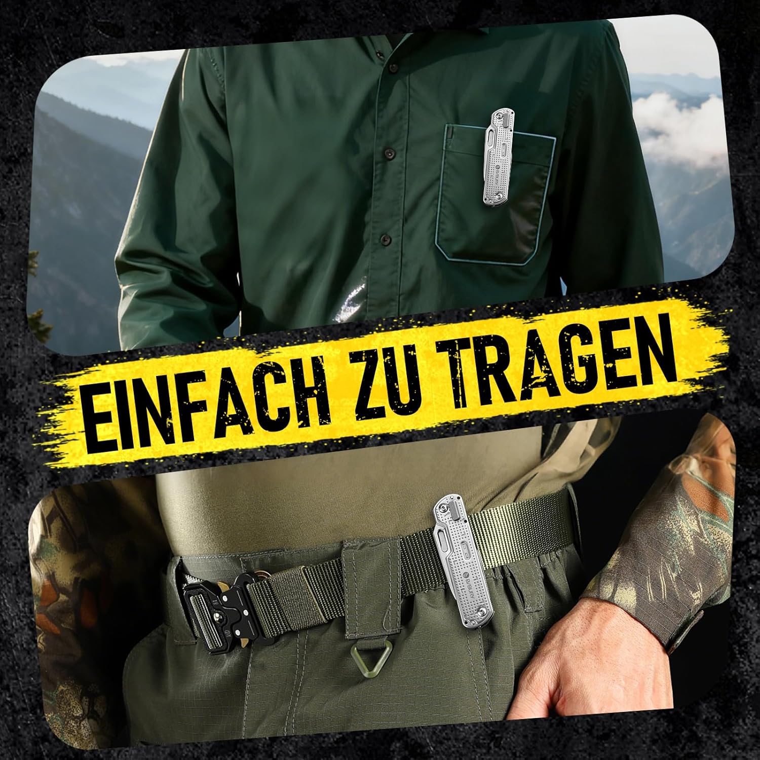 BIBURY Geschenke für Männer, Multitool EDC Taschenmesser, Survival Messer Edelstahl, Messer Outdoor, Papa Geschenk, Geburtstagsgeschenk Gadgets für Männer, Adventskalender Füllung Geschenke Männer – Bild 8