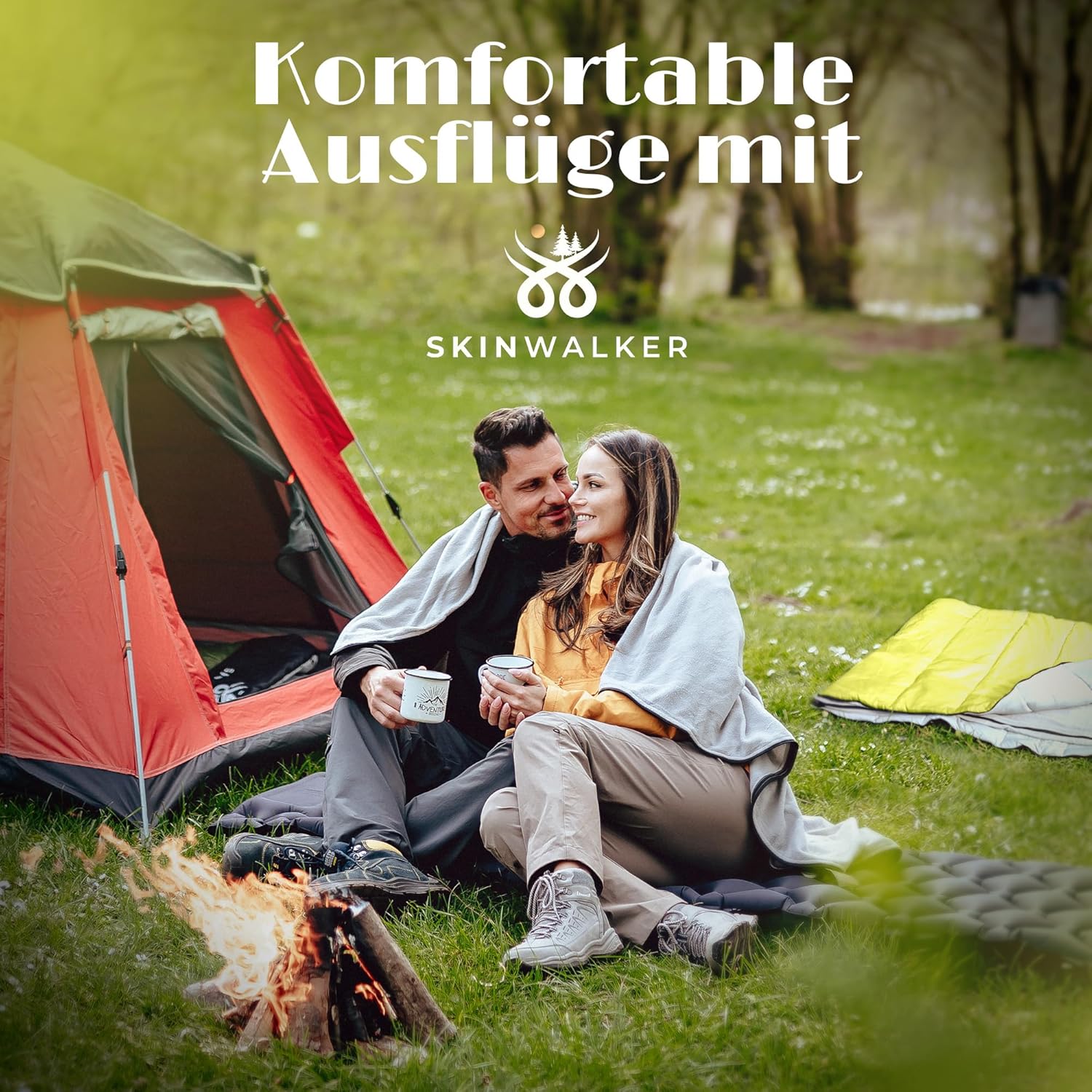 SKINWALKER Schlafsack Winter Outdoor bis -15°C mit abnehmbarer Fleecedecke Winterschlafsack für Erwachsene 3-4 Jahreszeiten Schlafsack & Deckenschlafsack Sommer & Winter – Bild 8